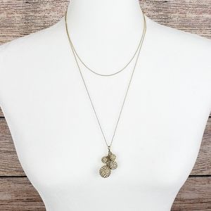 Talbots | Gold Layered Ball Adjustable Necklace